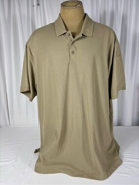 5.11 Tactical Tan Polo Shirt Men's 3XL Performance Work Security